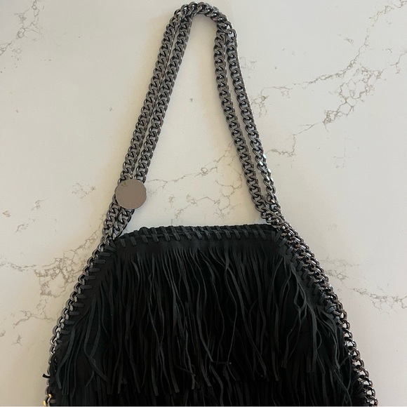 RARE RARE ..Stella McCarthy Falabella GORGEOUS SUEDE PURSE🖤 - Picture 7 of 10